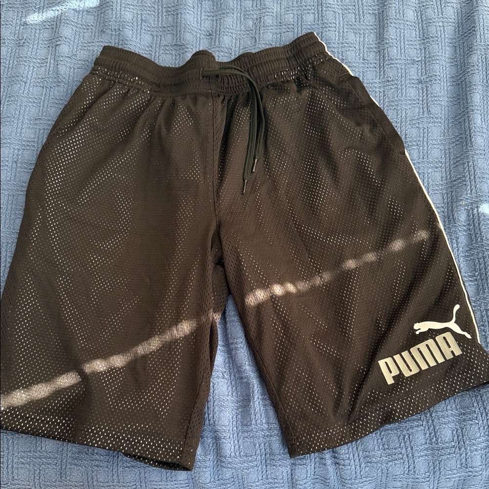 PUMA Boy’s Athletic Shorts in Black